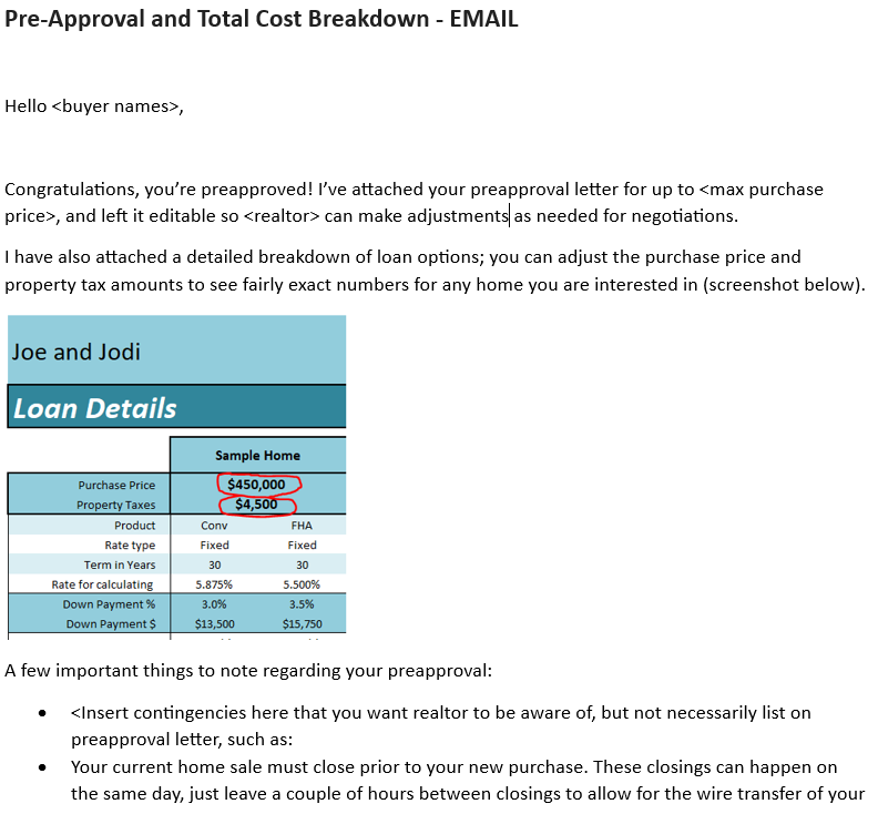 Mortgage Loan Officer Email Templates MLO Toolkit